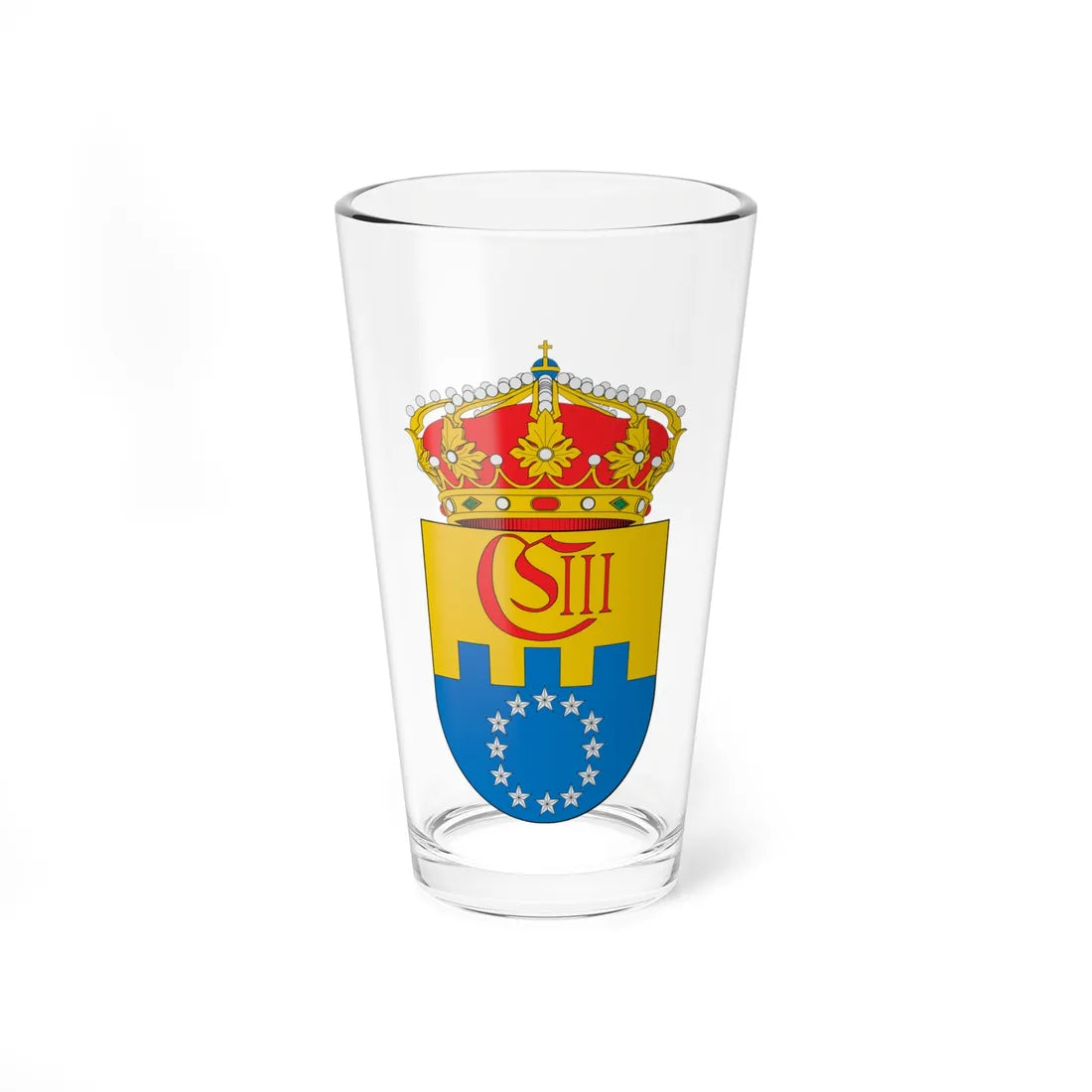 Escudo de Arquillos (Spain) (Coat of Arms) Pint Glass 16oz 16oz - Go Mug Yourself