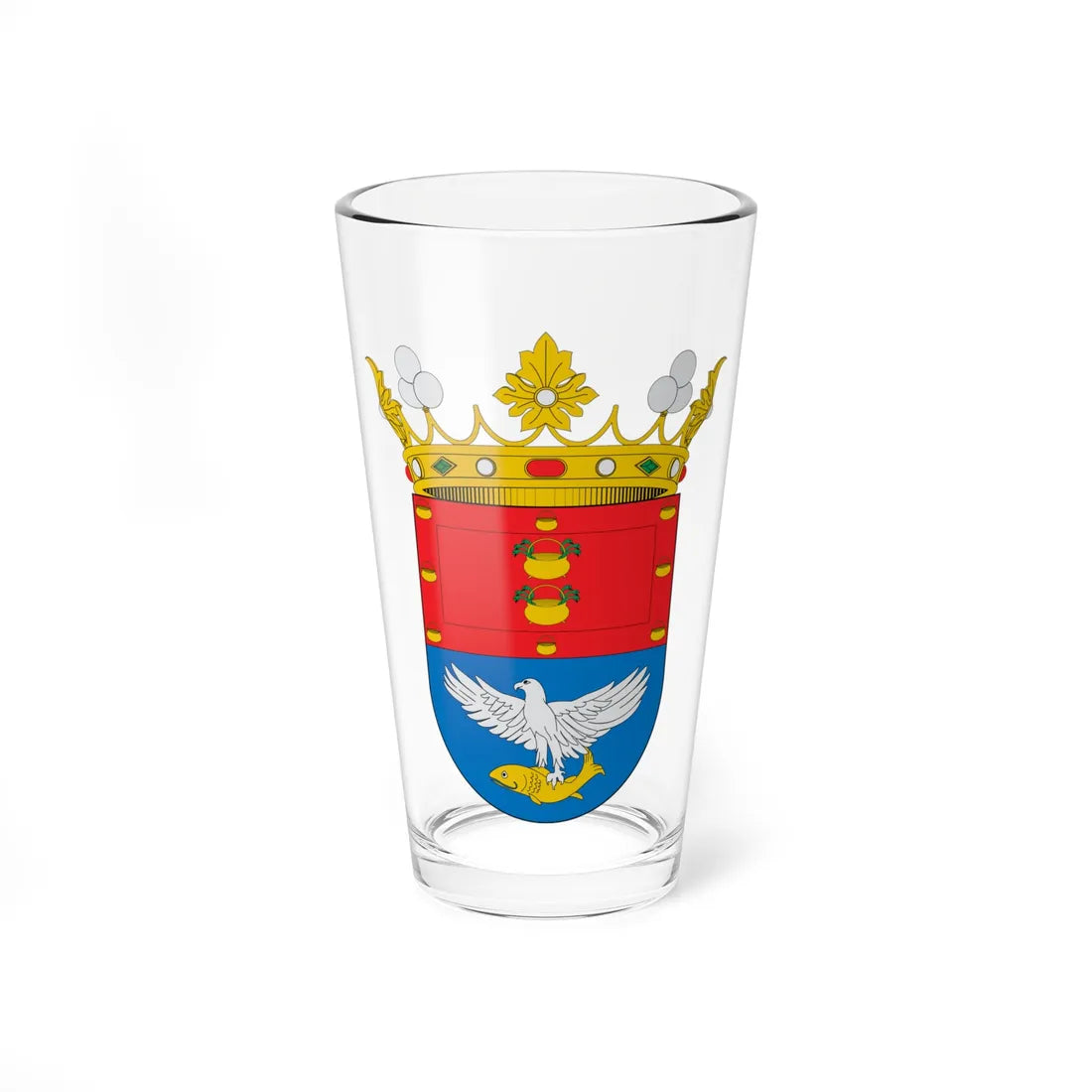 Escudo de Arrecife (Spain) (Coat of Arms) Pint Glass 16oz 16oz - Go Mug Yourself