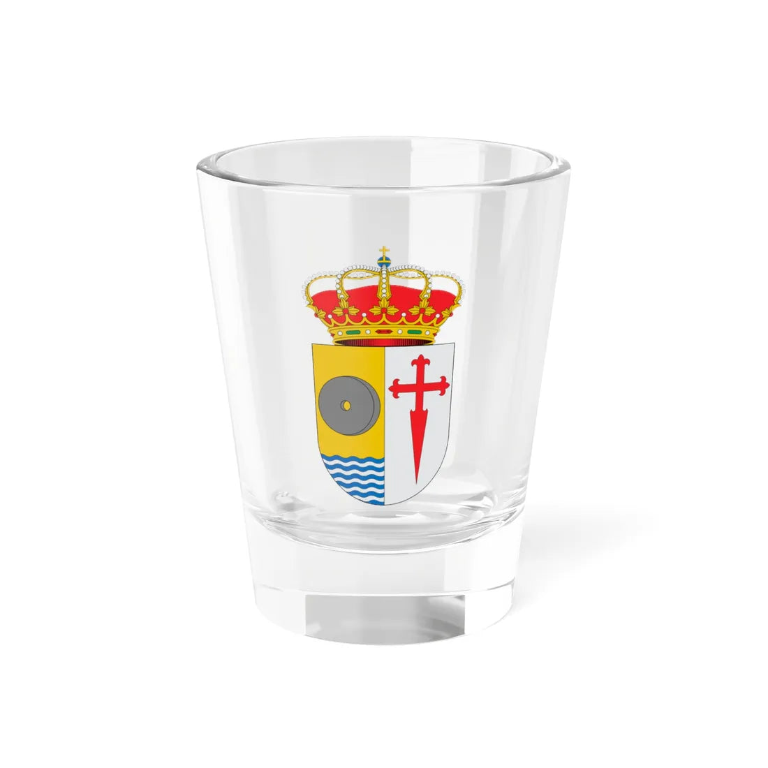 Escudo de Arroyomolinos de Leon (Spain) (Coat of Arms) Shot Glass 1.5oz 1.5oz - Go Mug Yourself