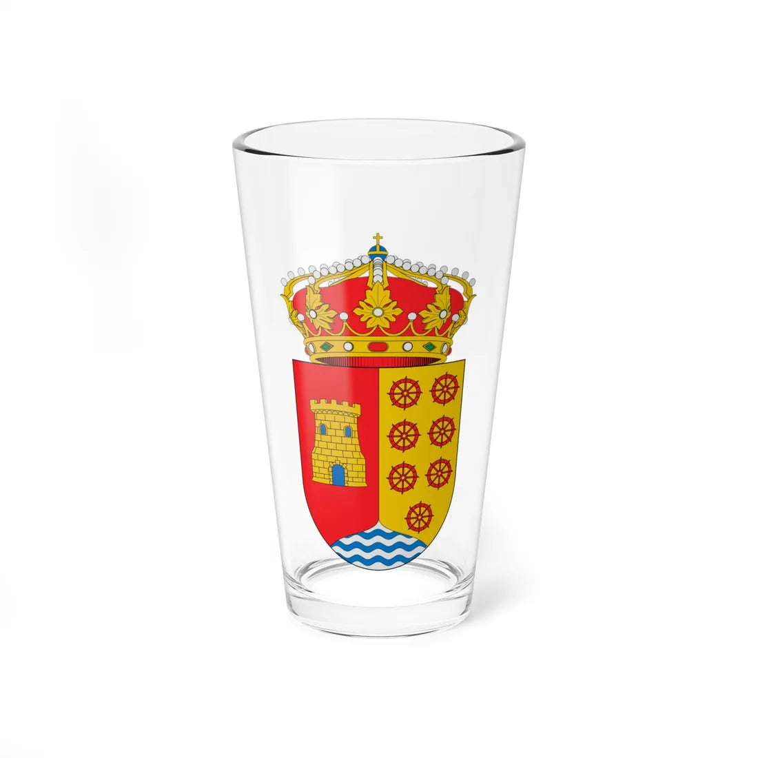 Escudo de Arroyomolinos (Spain) (Coat of Arms) Pint Glass 16oz 16oz - Go Mug Yourself