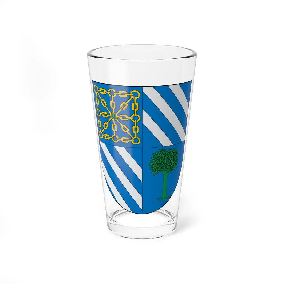 Escudo de Artajona (Spain) (Coat of Arms) Pint Glass 16oz 16oz - Go Mug Yourself