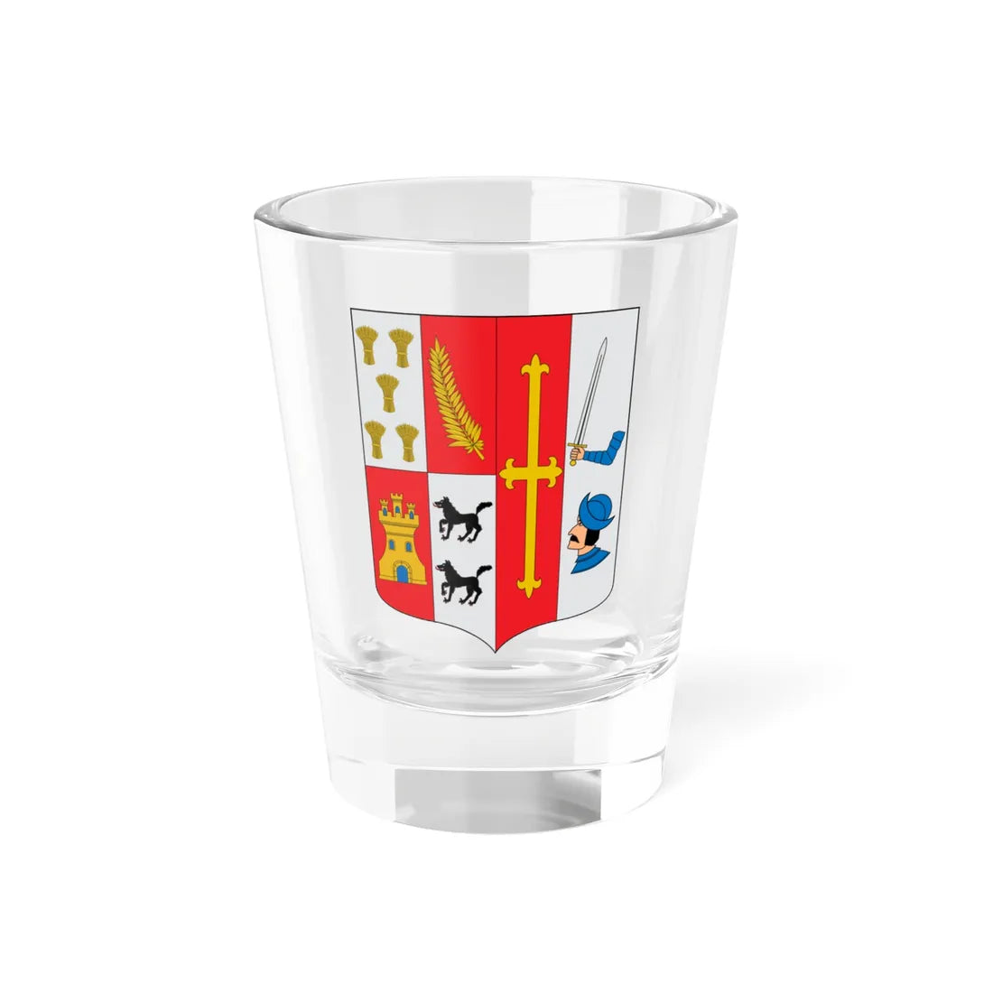 Escudo de Artea (Spain) (Coat of Arms) Shot Glass 1.5oz 1.5oz - Go Mug Yourself