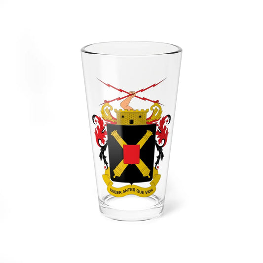Escudo de Artillería (Colombia) (Coat of Arms) Pint Glass 16oz 16oz - Go Mug Yourself