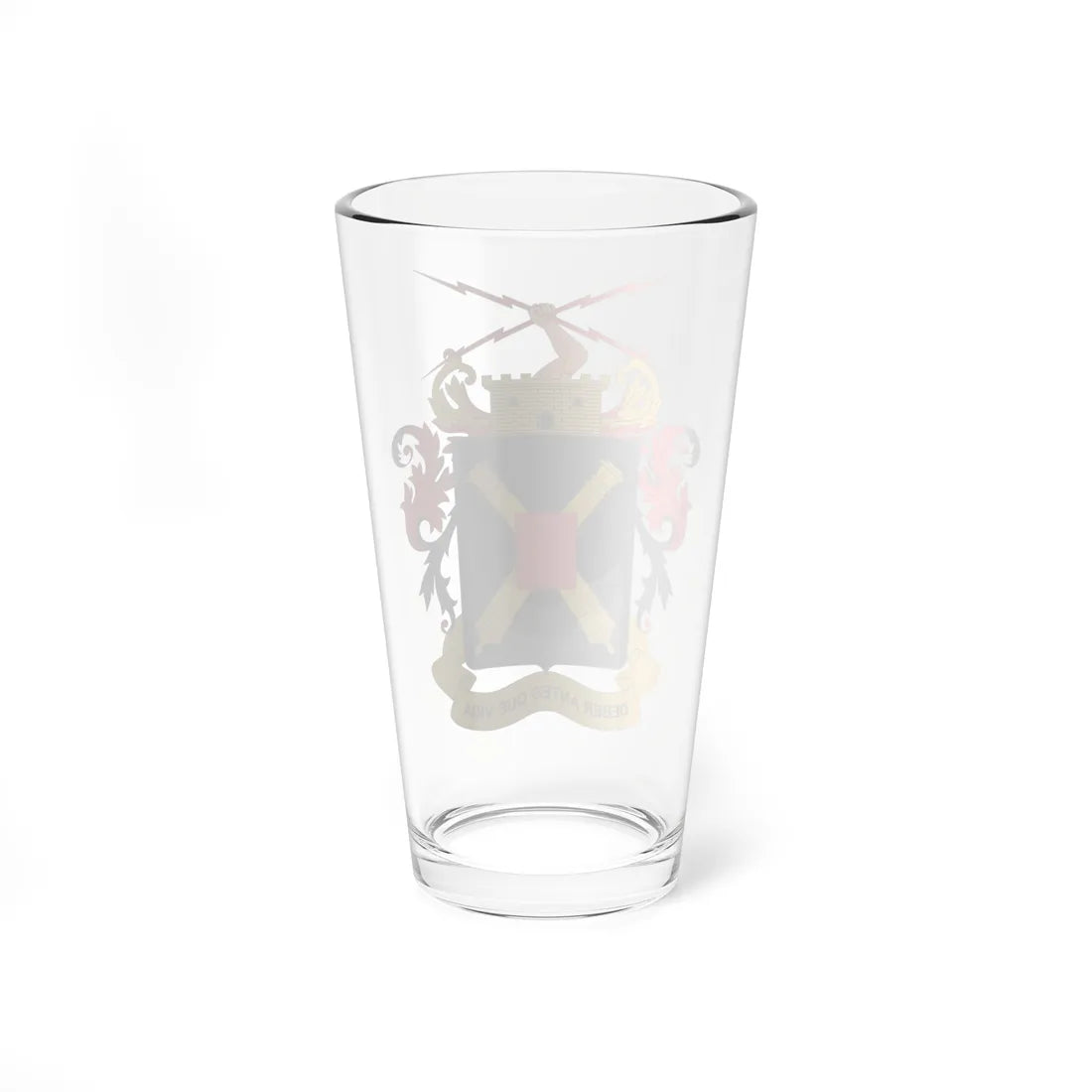 Escudo de Artillería (Colombia) (Coat of Arms) Pint Glass 16oz - Go Mug Yourself