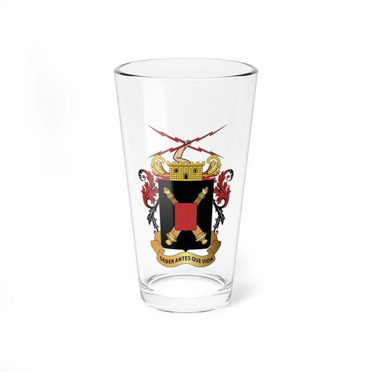 Escudo de Artilleria (Colombia) (Coat of Arms) Pint Glass 16oz 16oz - Go Mug Yourself
