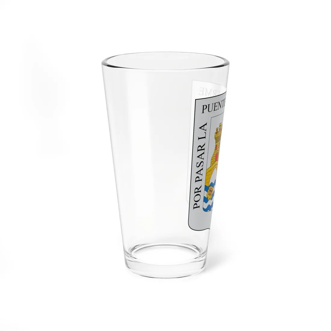 Escudo de Artzentales (Spain) (Coat of Arms) Pint Glass 16oz - Go Mug Yourself