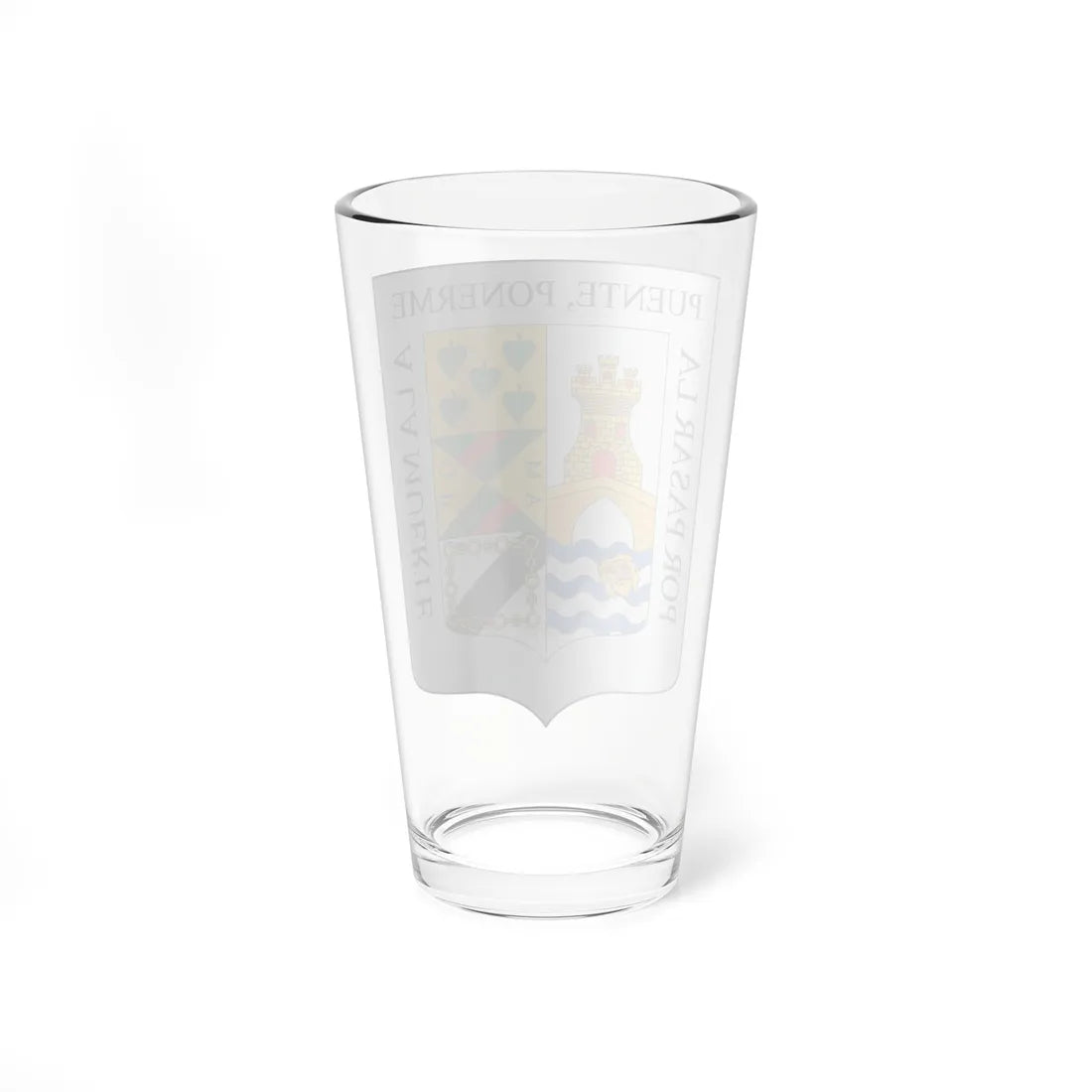 Escudo de Artzentales (Spain) (Coat of Arms) Pint Glass 16oz - Go Mug Yourself