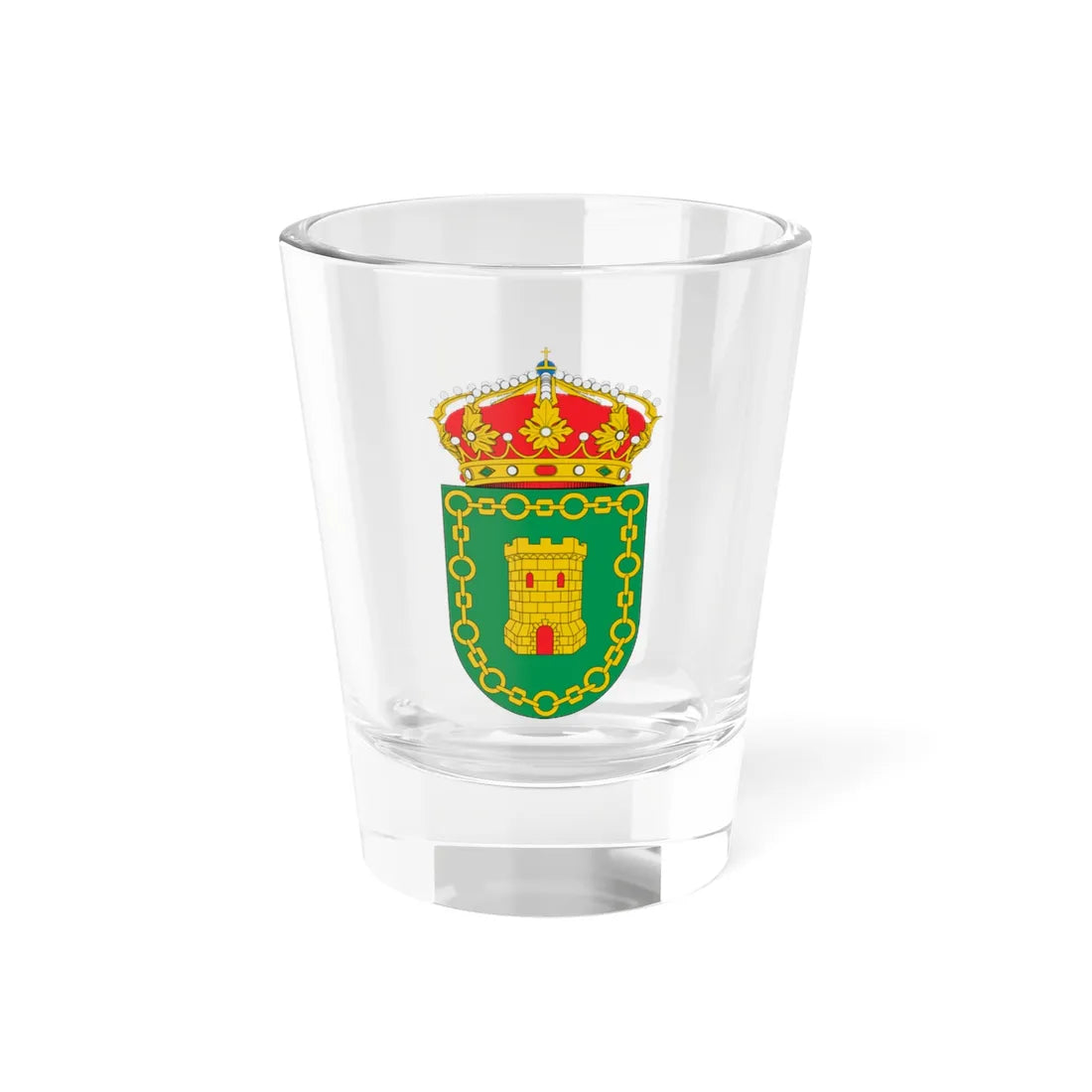 Escudo de As Somozas (Spain) (Coat of Arms) Shot Glass 1.5oz 1.5oz - Go Mug Yourself