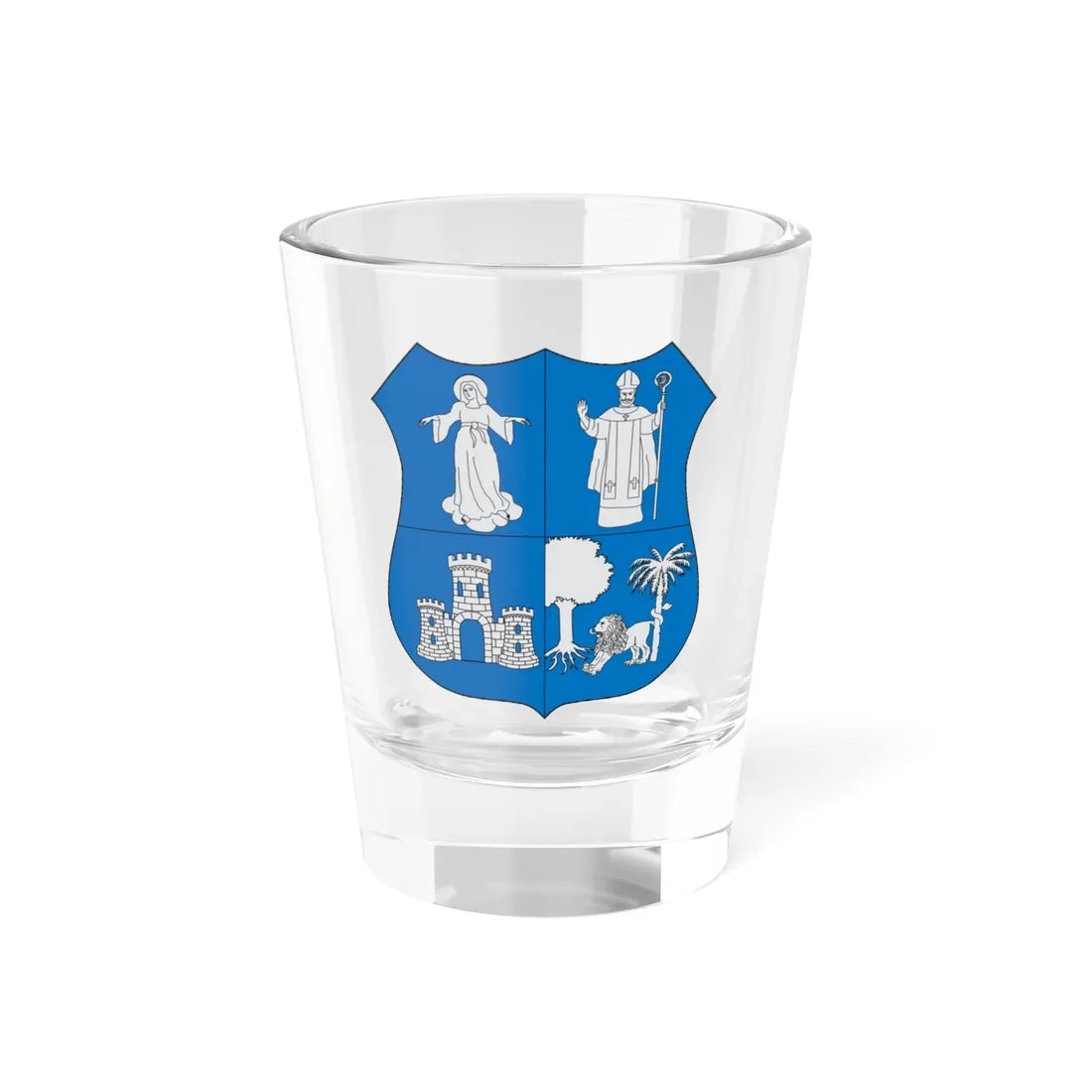 Escudo de Asunción Paraguay (Spain) (Coat of Arms) Shot Glass 1.5oz 1.5oz - Go Mug Yourself