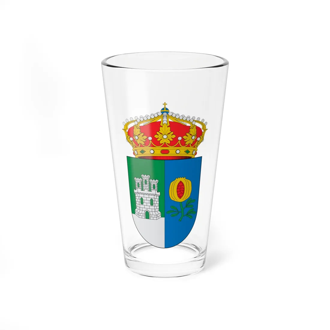 Escudo de Atarfe (Spain) (Coat of Arms) Pint Glass 16oz 16oz - Go Mug Yourself