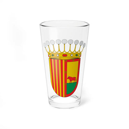 Escudo de Atarés (Spain) (Coat of Arms) Pint Glass 16oz 16oz - Go Mug Yourself