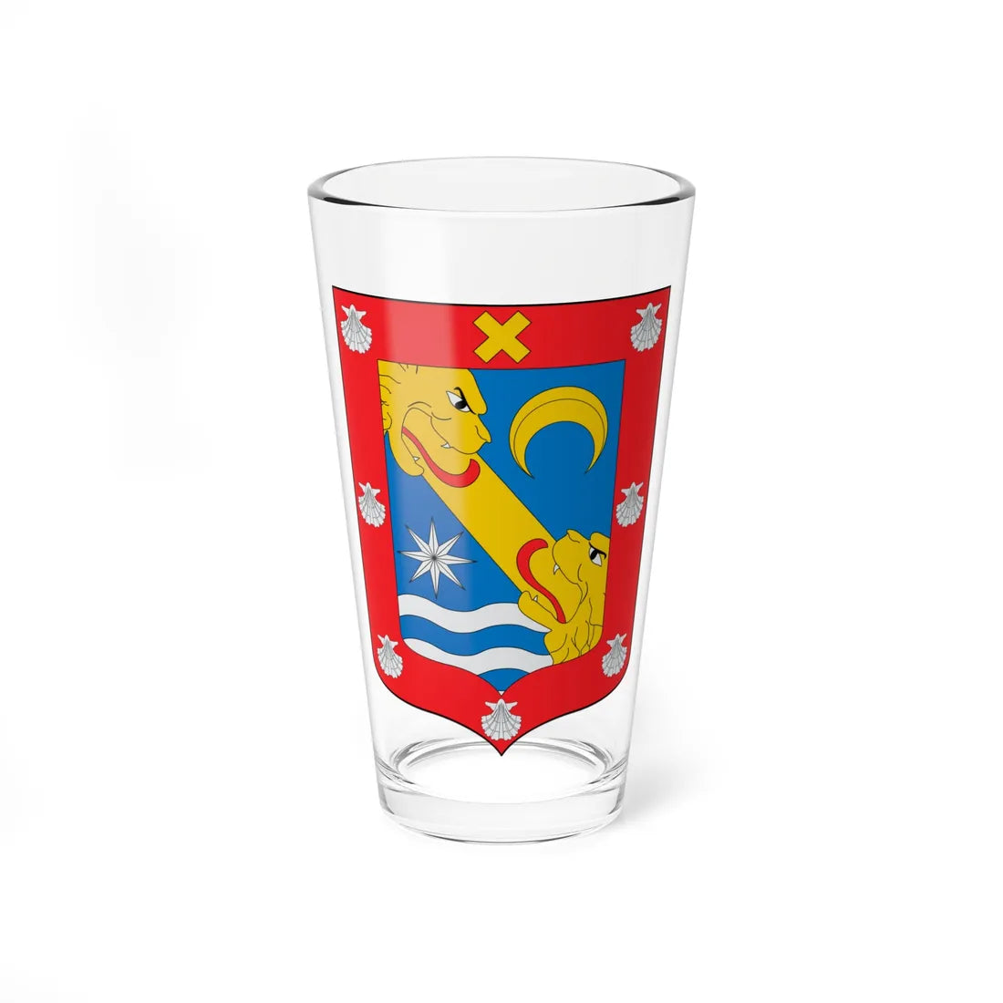 Escudo de Aulesti (Spain) (Coat of Arms) Pint Glass 16oz 16oz - Go Mug Yourself