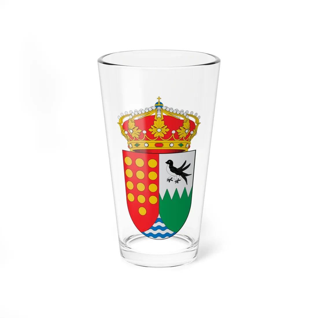Escudo de Avión (Spain) (Coat of Arms) Pint Glass 16oz 16oz - Go Mug Yourself