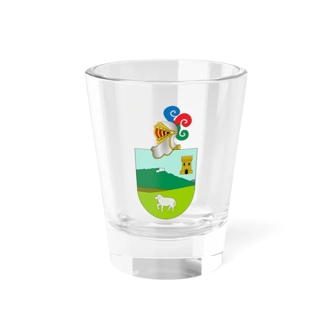 Escudo de Añézcar (Spain) (Coat of Arms) Shot Glass 1.5oz 1.5oz - Go Mug Yourself