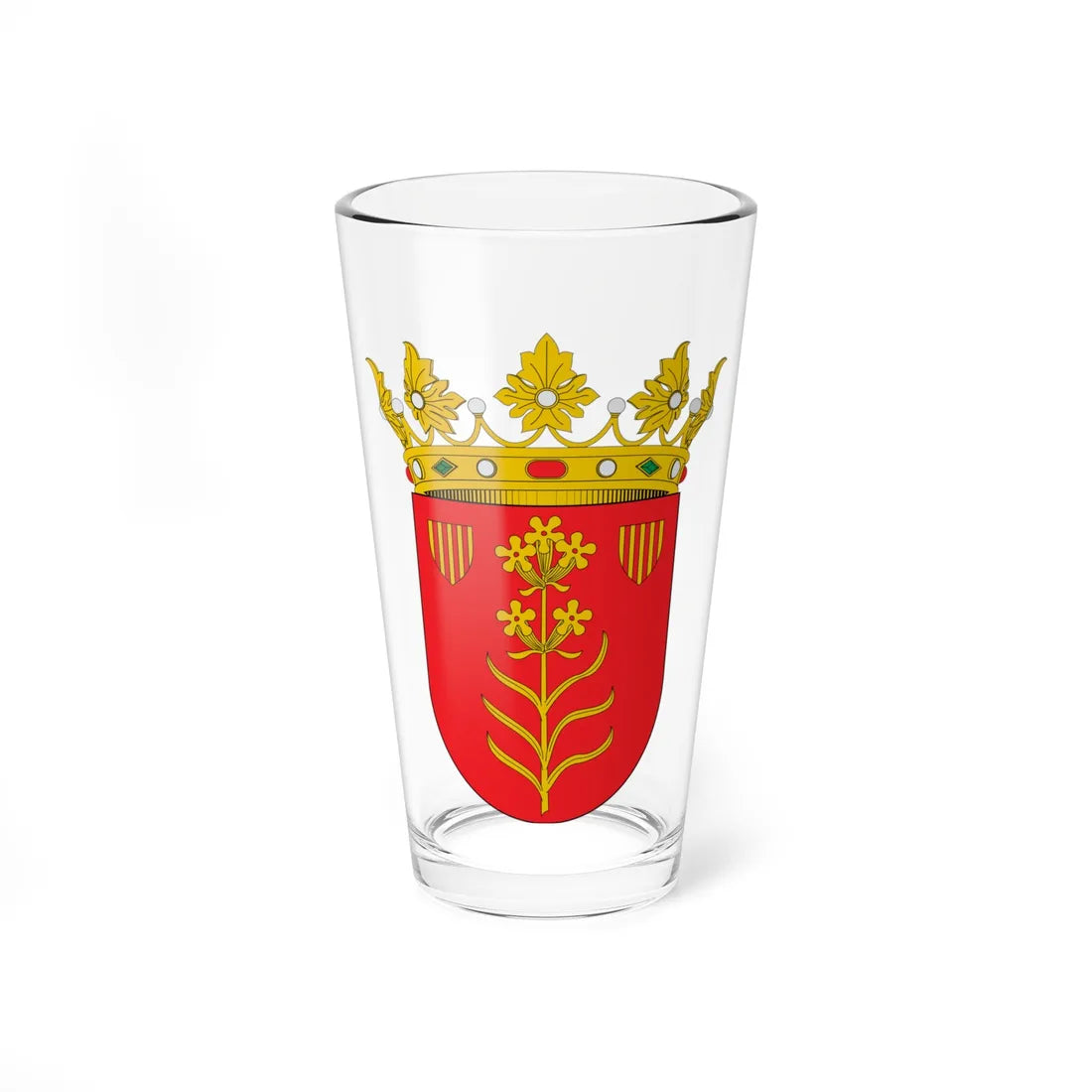 Escudo de Azuara (Spain) (Coat of Arms) Pint Glass 16oz 16oz - Go Mug Yourself