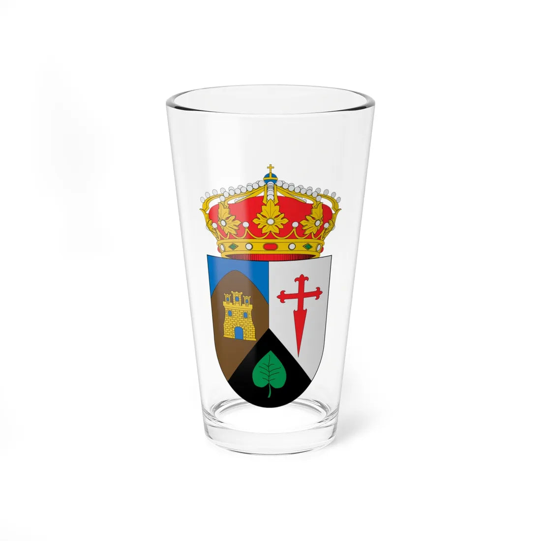 Escudo de Bacares (Spain) (Coat of Arms) Pint Glass 16oz 16oz - Go Mug Yourself