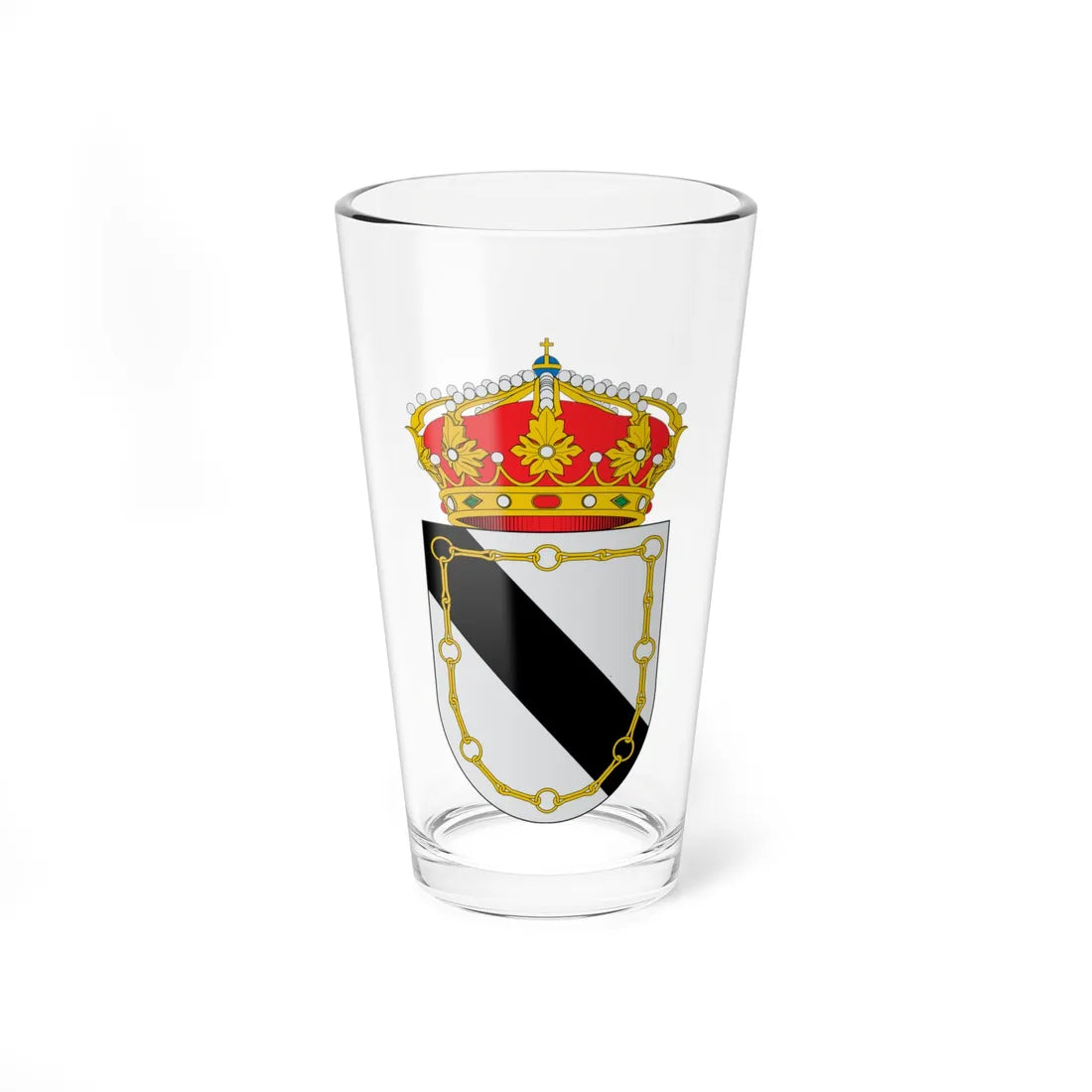 Escudo de Baides (Spain) (Coat of Arms) Pint Glass 16oz 16oz - Go Mug Yourself