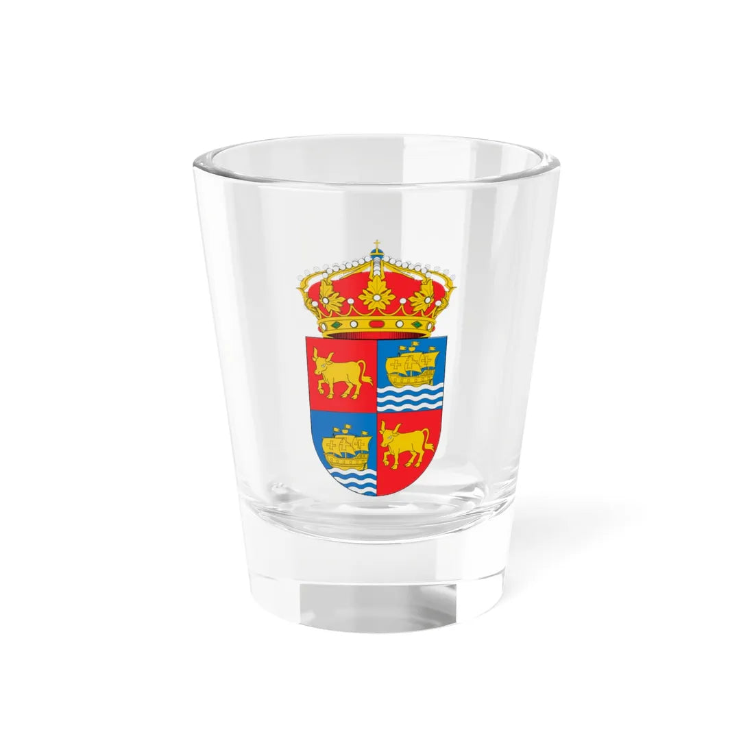 Escudo de Baiona (Spain) (Coat of Arms) Shot Glass 1.5oz 1.5oz - Go Mug Yourself