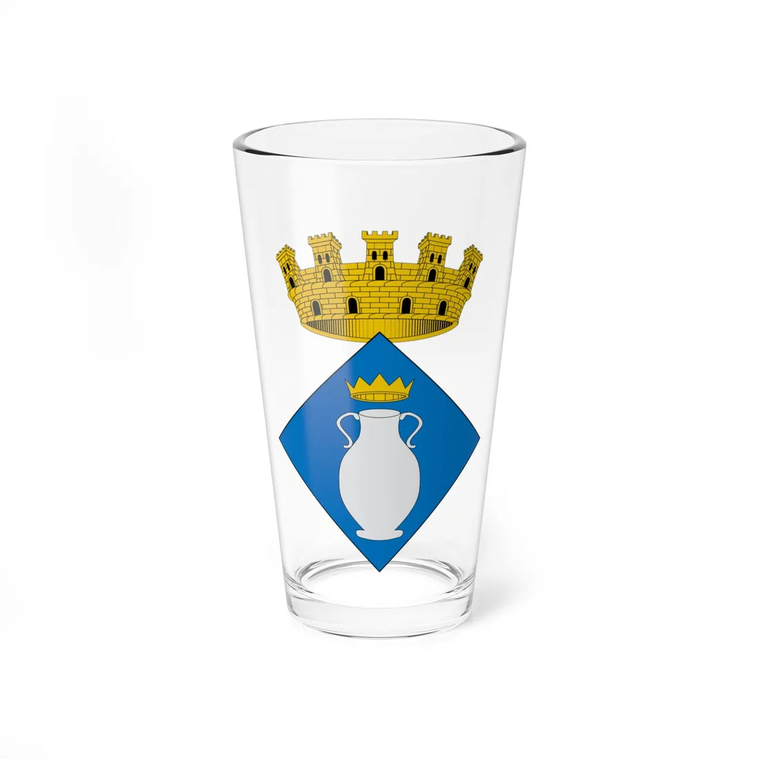 Escudo de Baix Pallars (Spain) (Coat of Arms) Pint Glass 16oz 16oz - Go Mug Yourself