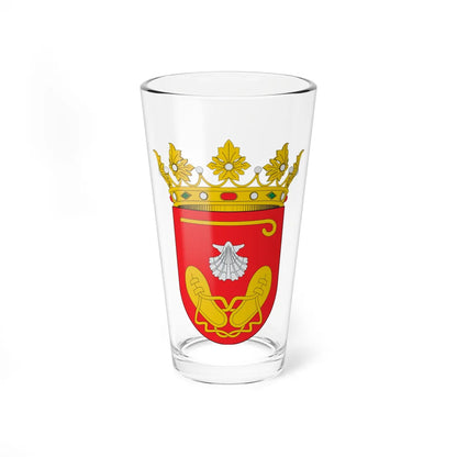 Escudo de Balconchán (Spain) (Coat of Arms) Pint Glass 16oz 16oz - Go Mug Yourself