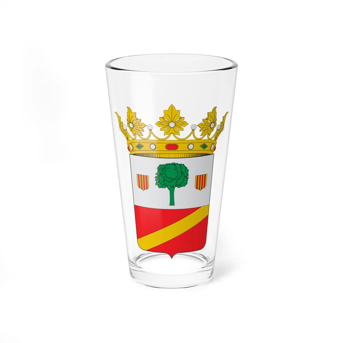 Escudo de Barrachina (Spain) (Coat of Arms) Pint Glass 16oz 16oz - Go Mug Yourself