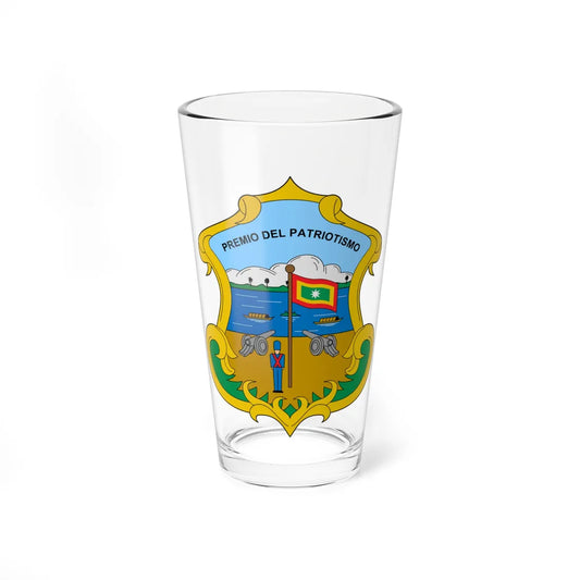 Escudo de Barranquilla (Colombia) (Coat of Arms) Pint Glass 16oz 16oz - Go Mug Yourself