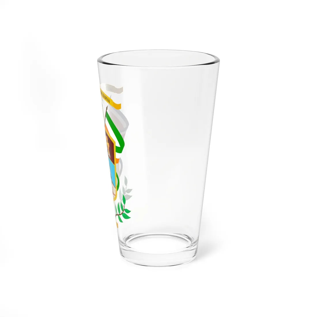 Escudo de Barva-Heredia (Costa Rica) (Coat of Arms) Pint Glass 16oz - Go Mug Yourself