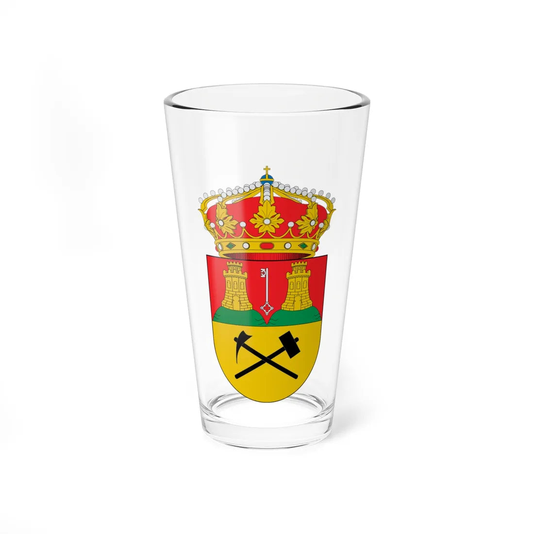 Escudo de Bédar (Spain) (Coat of Arms) Pint Glass 16oz 16oz - Go Mug Yourself
