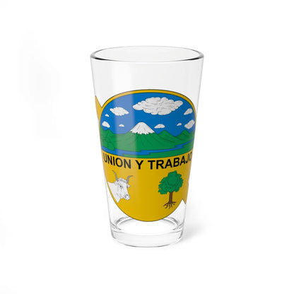 Escudo de Belmira (Colombia) (Coat of Arms) Pint Glass 16oz 16oz - Go Mug Yourself