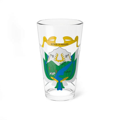 Escudo de Belén de los Andaquíes (Colombia) (Coat of Arms) Pint Glass 16oz 16oz - Go Mug Yourself