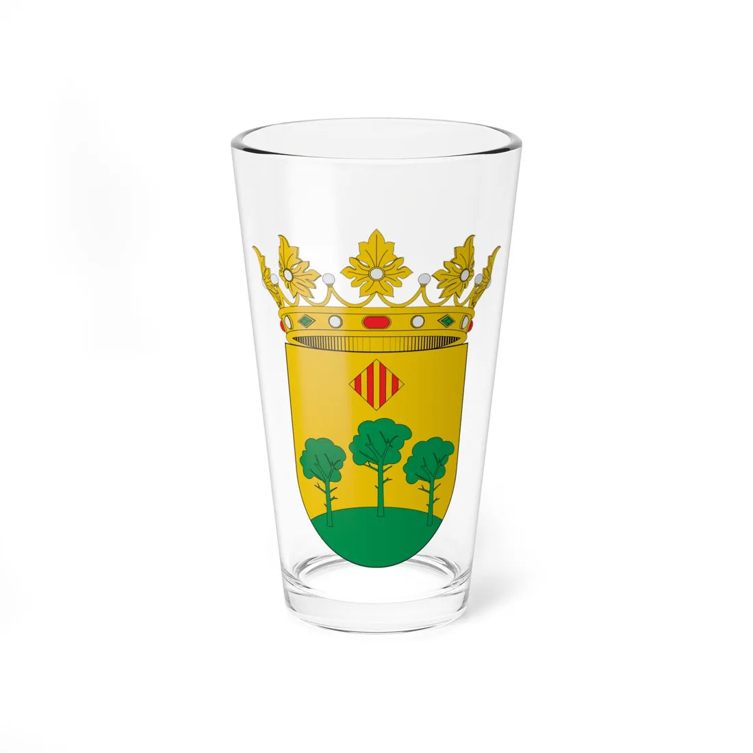 Escudo de Benicull de Xúquer (Spain) (Coat of Arms) Pint Glass 16oz 16oz - Go Mug Yourself
