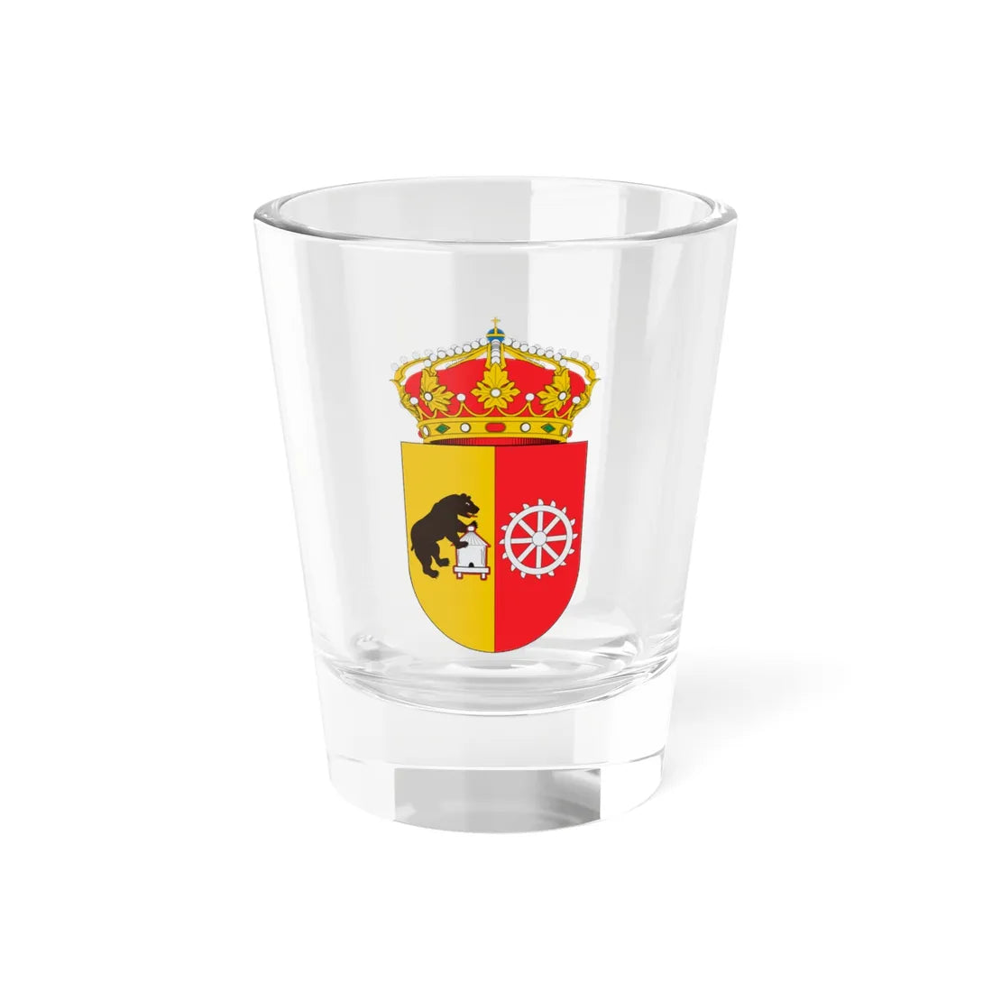 Escudo de Berlanga de Duero (Spain) (Coat of Arms) Shot Glass 1.5oz 1.5oz - Go Mug Yourself