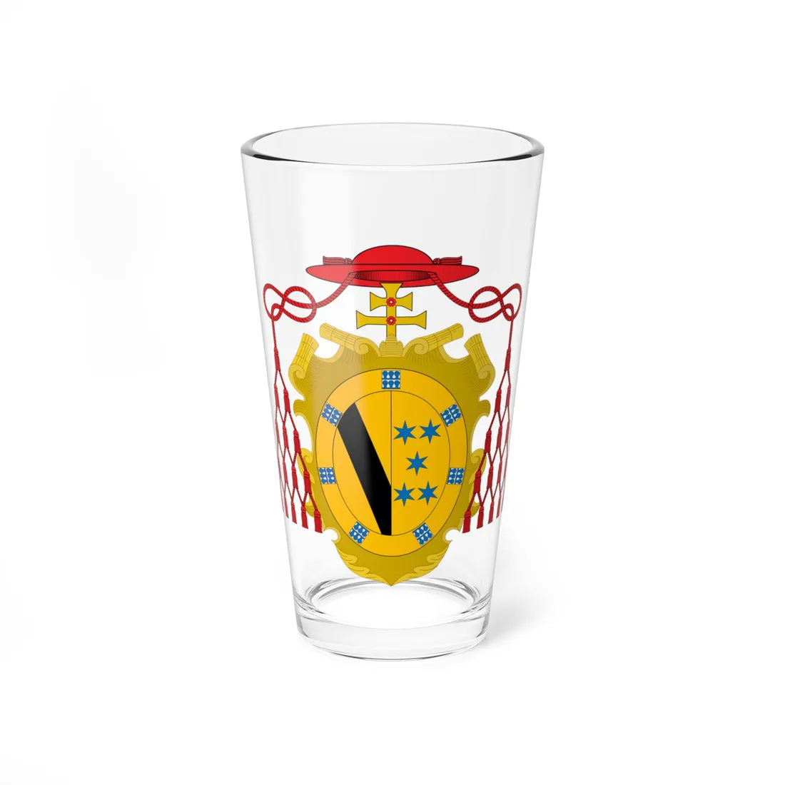 Escudo de Bernardo de Sandoval y Rojas (Spain) (Coat of Arms) Pint Glass 16oz 16oz - Go Mug Yourself