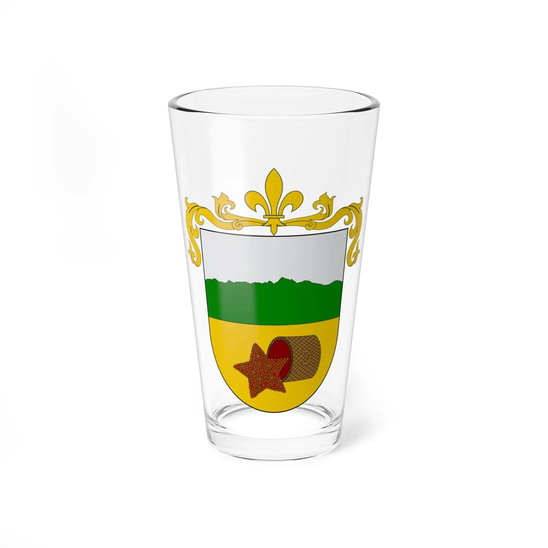 Escudo de Betania Antioquia (Colombia) (Coat of Arms) Pint Glass 16oz 16oz - Go Mug Yourself