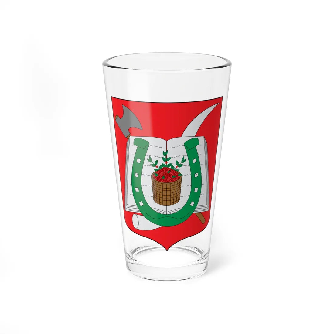 Escudo de Betulia Antioquia (Colombia) (Coat of Arms) Pint Glass 16oz 16oz - Go Mug Yourself