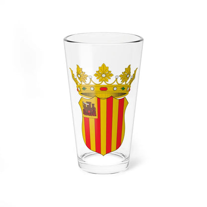Escudo de Báguena (Spain) (Coat of Arms) Pint Glass 16oz 16oz - Go Mug Yourself