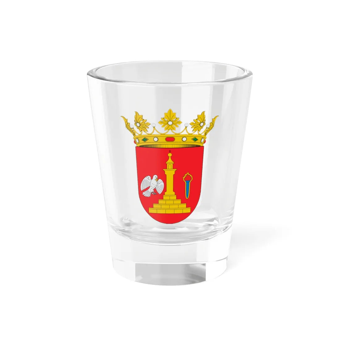 Escudo de Bisimbre (Spain) (Coat of Arms) Shot Glass 1.5oz 1.5oz - Go Mug Yourself