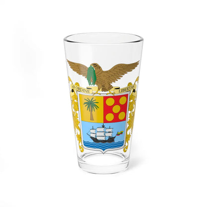 Escudo de Bolívar Colombia (Colombia) (Coat of Arms) Pint Glass 16oz 16oz - Go Mug Yourself