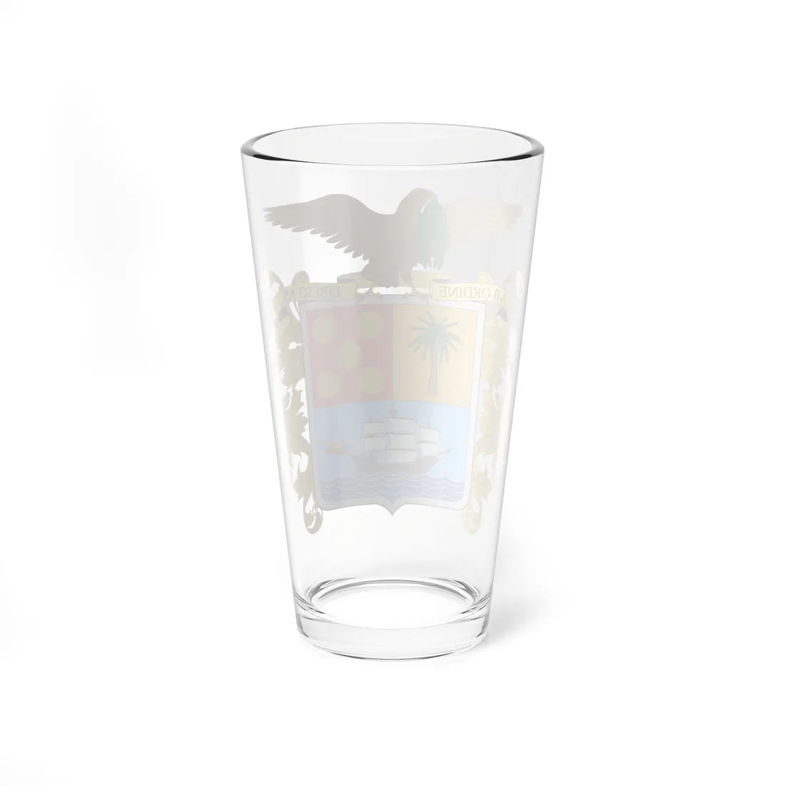 Escudo de Bolívar Colombia (Colombia) (Coat of Arms) Pint Glass 16oz - Go Mug Yourself