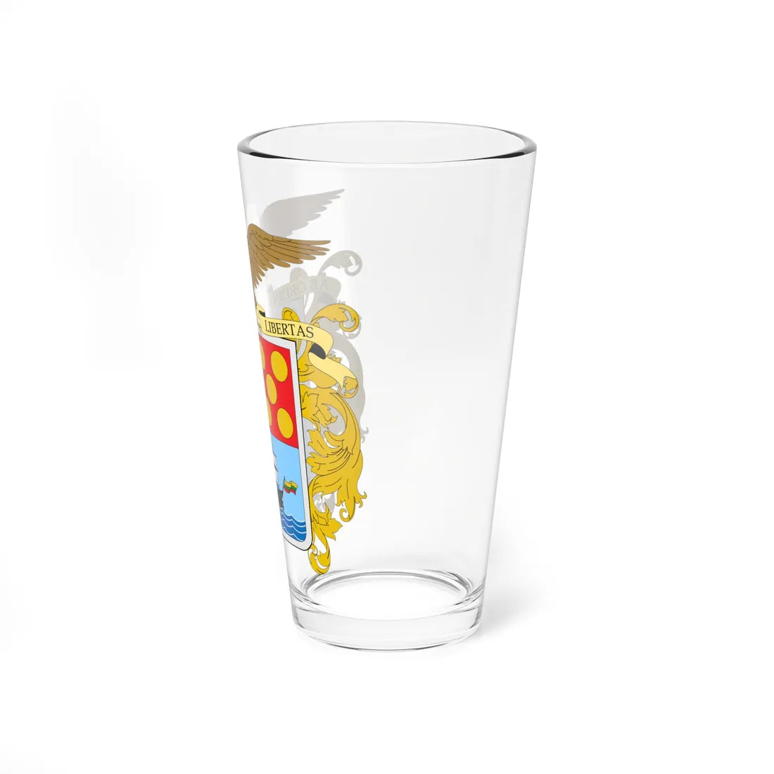 Escudo de Bolívar Colombia (Colombia) (Coat of Arms) Pint Glass 16oz - Go Mug Yourself