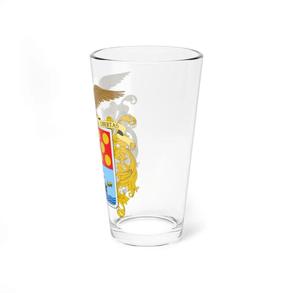 Escudo de Bolívar Colombia (Colombia) (Coat of Arms) Pint Glass 16oz - Go Mug Yourself