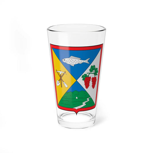 Escudo de Bolívar Valle del Cauca (Colombia) (Coat of Arms) Pint Glass 16oz 16oz - Go Mug Yourself