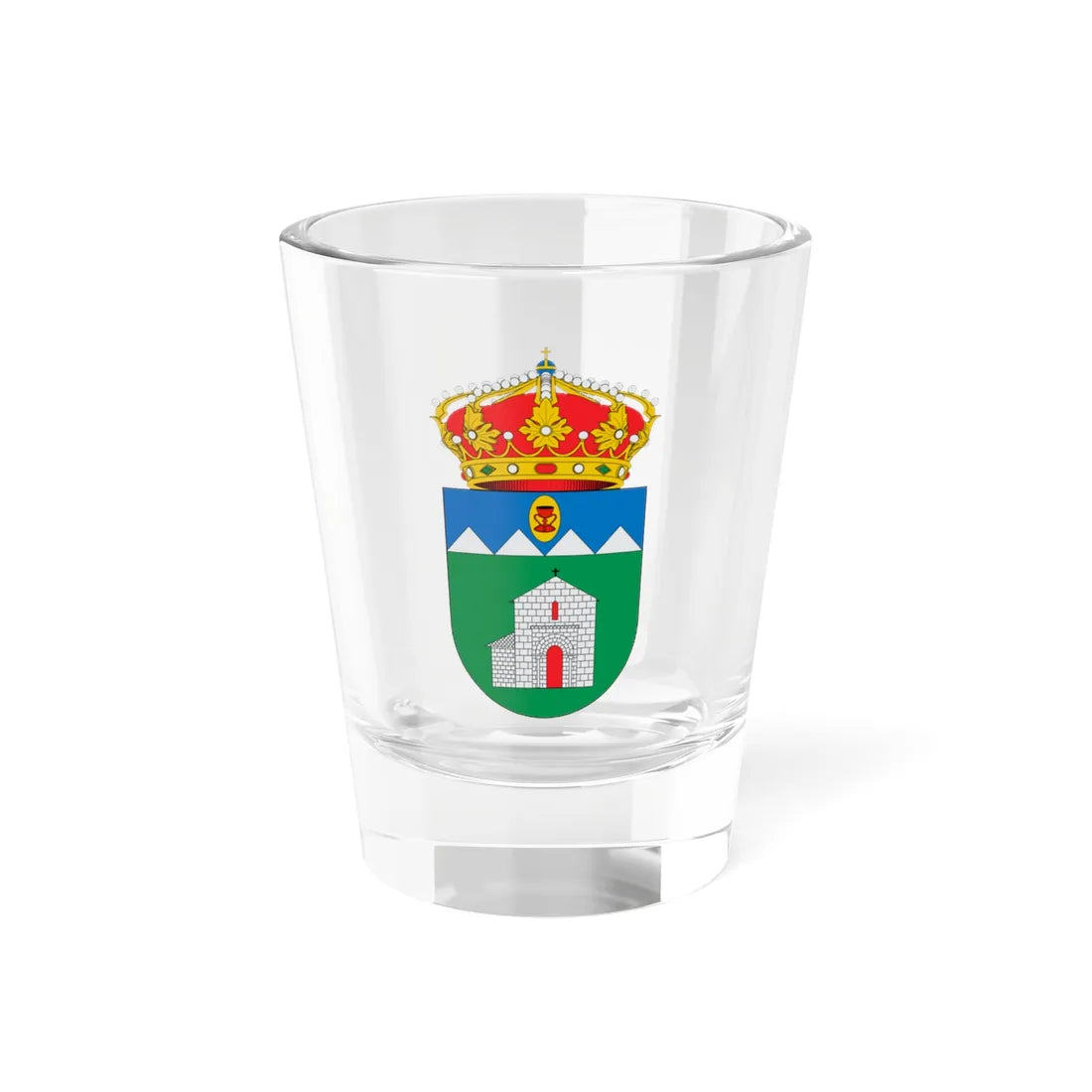 Escudo de Borau (Spain) (Coat of Arms) Shot Glass 1.5oz 1.5oz - Go Mug Yourself