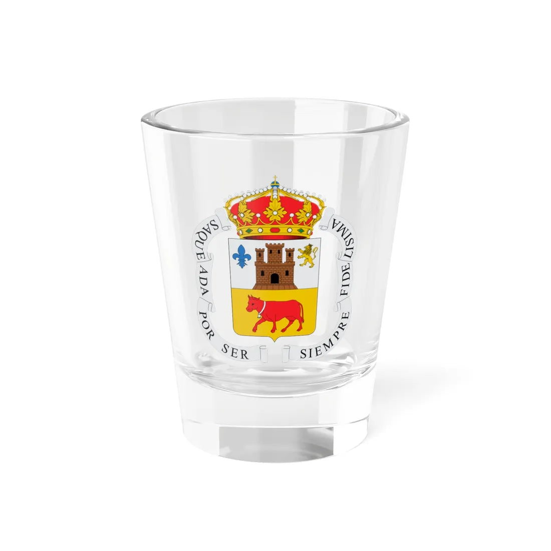 Escudo de Borja (Spain) (Coat of Arms) Shot Glass 1.5oz 1.5oz - Go Mug Yourself