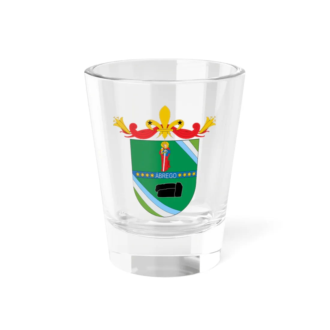 Escudo de Ábrego Norte de Santander (Colombia) (Coat of Arms) Shot Glass 1.5oz 1.5oz - Go Mug Yourself
