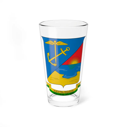 Escudo de Buenaventura (Colombia) (Coat of Arms) Pint Glass 16oz 16oz - Go Mug Yourself