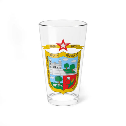Escudo de Buenavista Sucre (Colombia) (Coat of Arms) Pint Glass 16oz 16oz - Go Mug Yourself