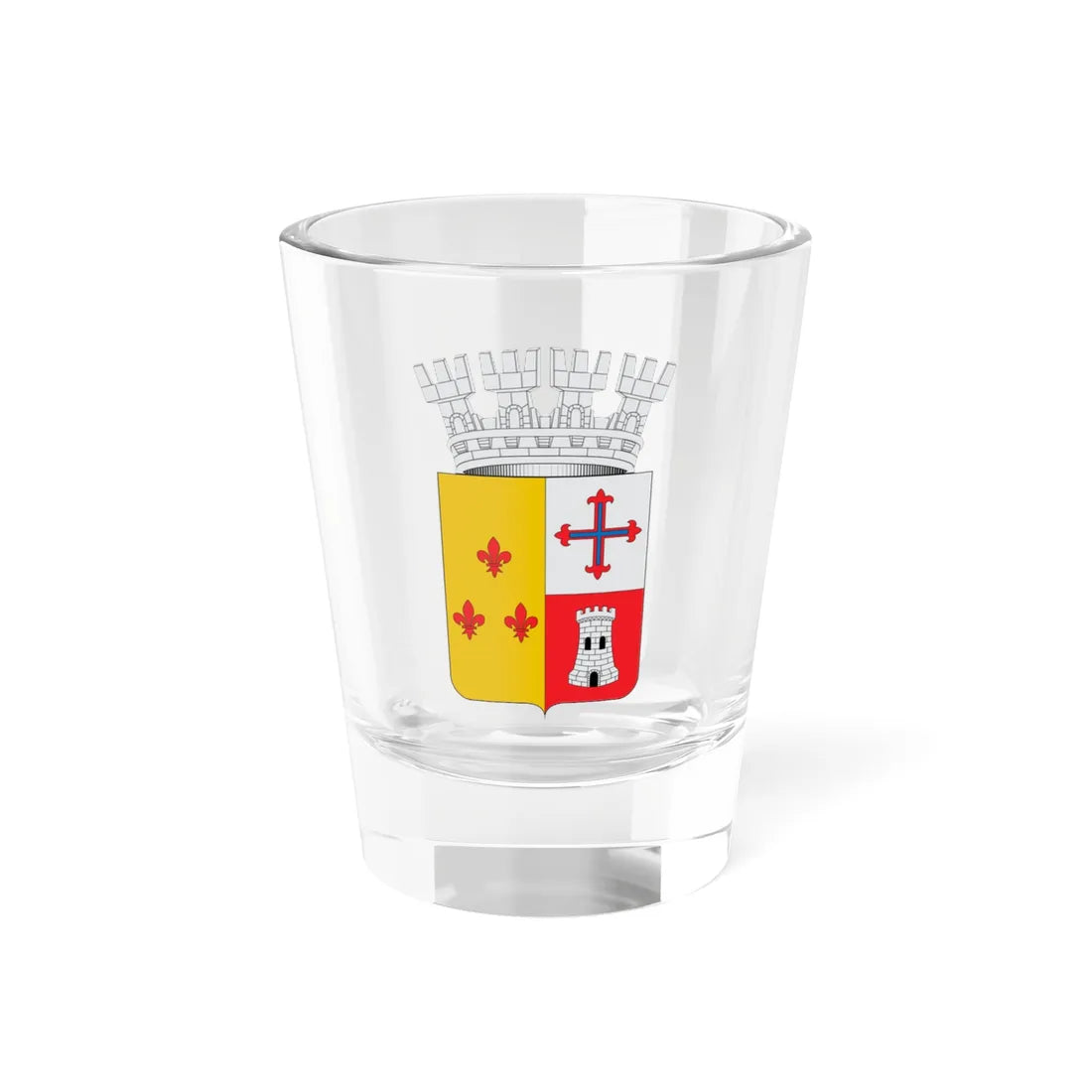 Escudo de Bulnes (Chile) (Coat of Arms) Shot Glass 1.5oz 1.5oz - Go Mug Yourself