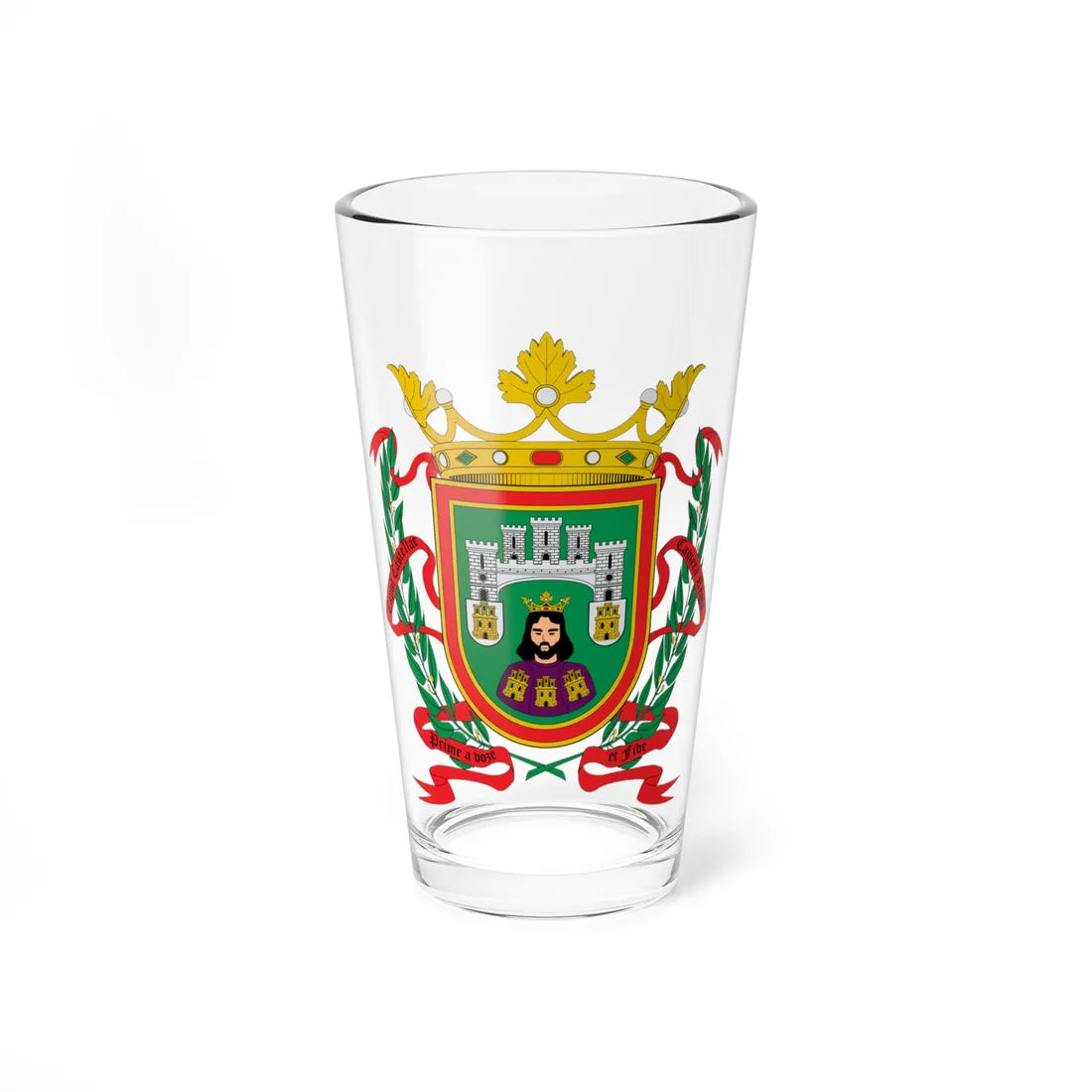 Escudo de Burgos (Spain) (Coat of Arms) Pint Glass 16oz 16oz - Go Mug Yourself
