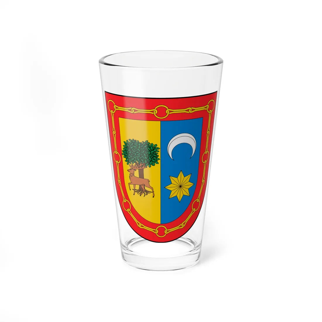 Escudo de Burguete (Spain) (Coat of Arms) Pint Glass 16oz 16oz - Go Mug Yourself